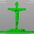 Mô hình Chúa Jesus chịu đóng đinh kèm đế cắm nến (3D Print) - Thumbnail 8