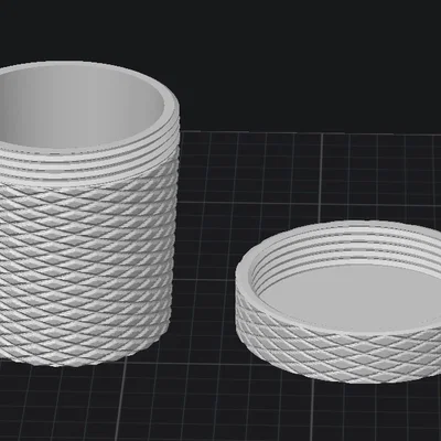 Hộp đựng đồ hình trụ có nắp vặn chắc chắn (Twist top circular container)