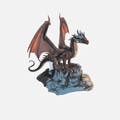 Mô hình rồng thần thoại (Dragon Dragon) 3D tuyệt đẹp để trưng bày