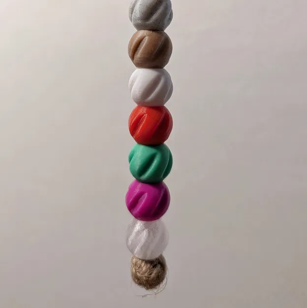 Mẫu hạt trang trí 3D đơn giản - Dùng làm bảng màu sợi in (Bead Sample) - Image 1