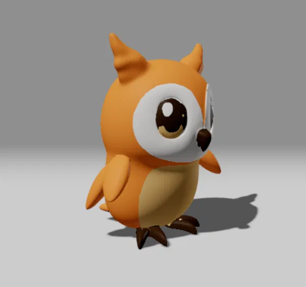 Mô hình chú cú mèo 3D (Owl) đáng yêu - File STL in 3D - Image 3