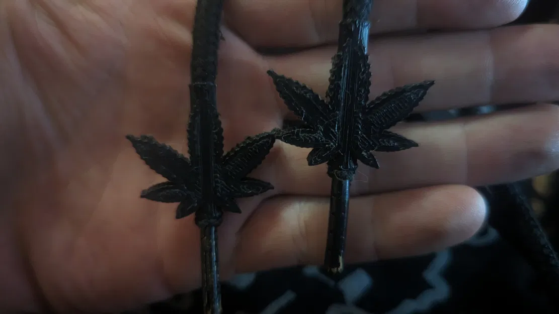 Hạt trang trí dây rút hình lá 420 Marry Jane in 3D siêu nhanh - Image 1