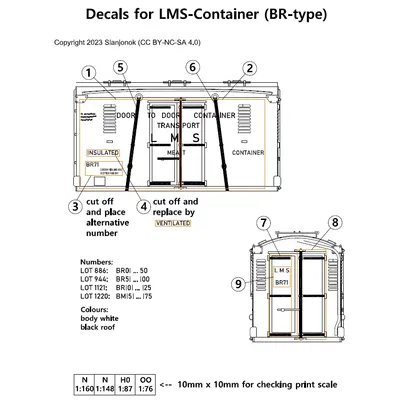 OIT – Container loại LMS-BR&BM (Tỉ lệ 1:148)