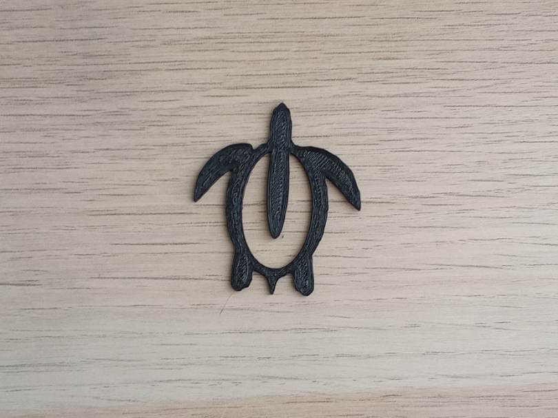 Kẹp đánh dấu trang sách hình rùa biển (Turtle Bookmarker) 3D