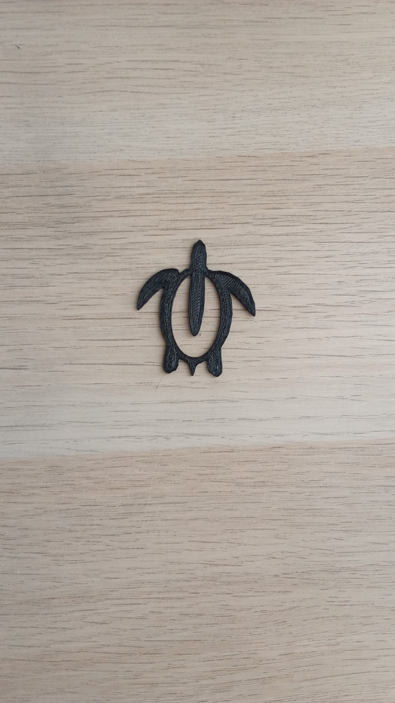 Kẹp đánh dấu trang sách hình rùa biển (Turtle Bookmarker) 3D