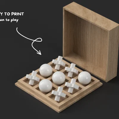 Tic-Tac-Toe 3D – Bộ Cờ Caro Với Hộp Đựng Tiện Lợi