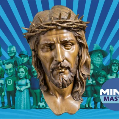 Mô hình tượng đầu Chúa Jesus 3D nghệ thuật sắc nét