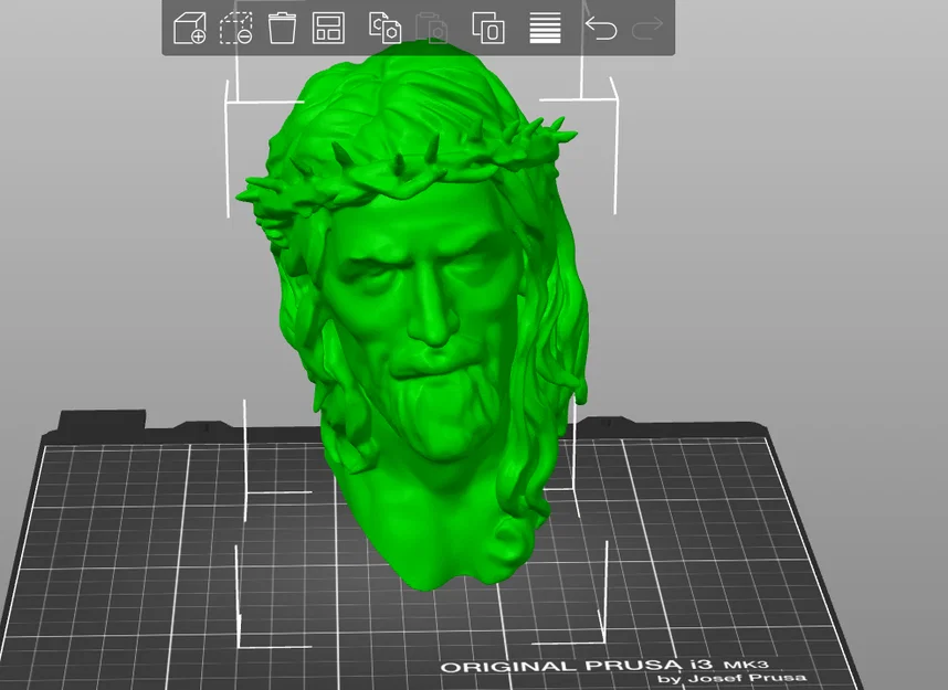 Mô hình tượng đầu Chúa Jesus 3D nghệ thuật sắc nét - Image 2