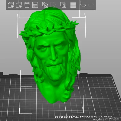 Mô hình tượng đầu Chúa Jesus 3D nghệ thuật sắc nét