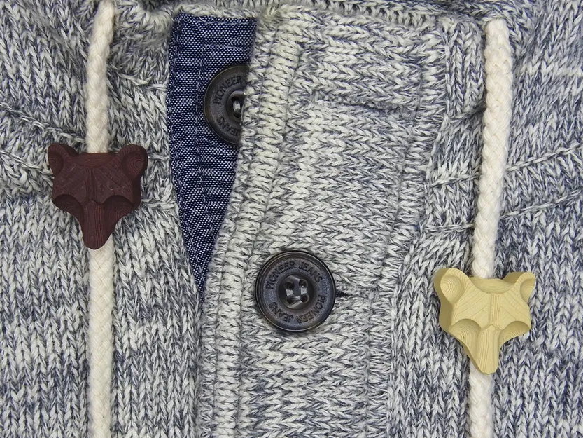 Bear Beads - Phụ kiện trang trí dây rút áo hoodie in 3D - Image 1