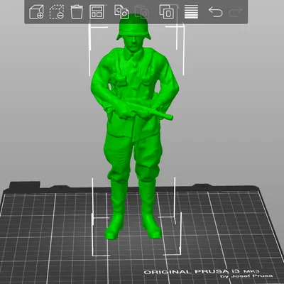 Mô hình người lính Đức (German Soldier) in 3D chi tiết ấn tượng