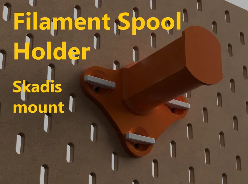 Giá treo cuộn nhựa Filament cho bảng IKEA SKADIS tiện lợi - Image 1