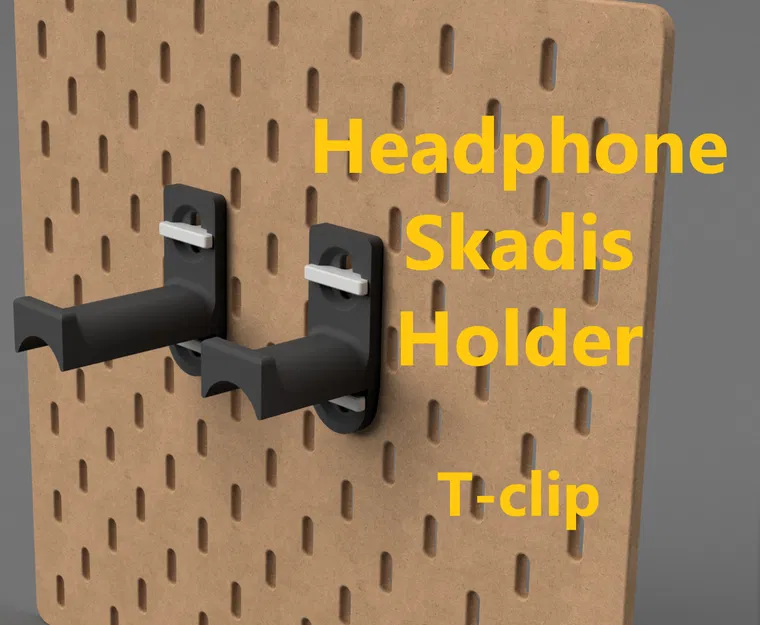 Giá treo tai nghe T-Clip cho bảng lỗ Skadis - Image 1