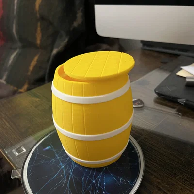 Mô hình thùng chứa đa năng (Multipurpose Barrel) có nắp đậy xinh xắn