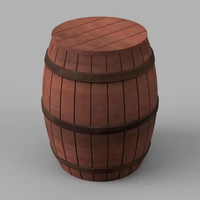 Mô hình thùng chứa đa năng (Multipurpose Barrel) có nắp đậy xinh xắn