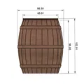 Mô hình thùng chứa đa năng (Multipurpose Barrel) có nắp đậy xinh xắn - Thumbnail 4