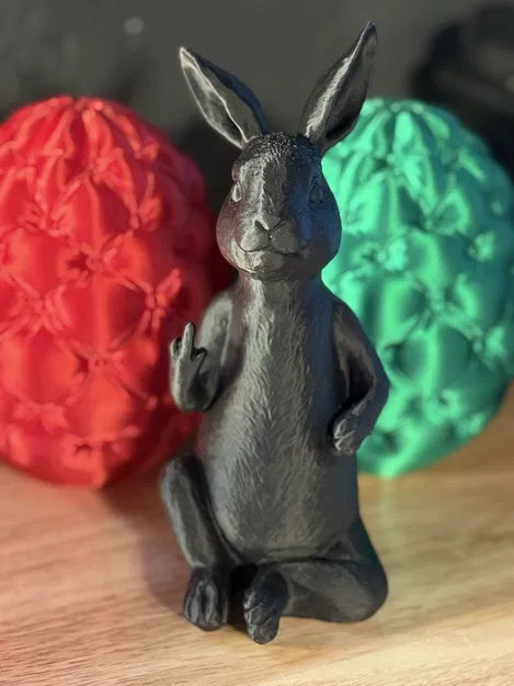 Mô hình chú thỏ Bad Bunny cá tính in 3D ấn tượng - Image 1