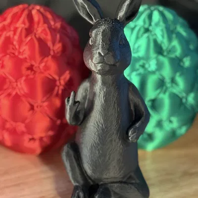 Mô hình chú thỏ Bad Bunny cá tính in 3D ấn tượng