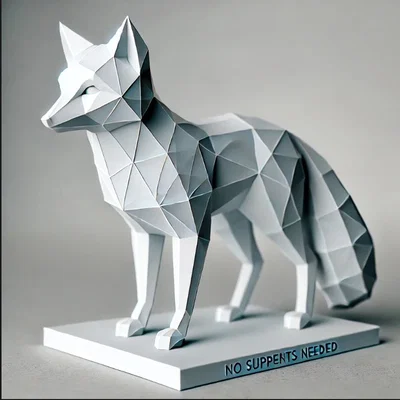 Mô hình cáo Low poly