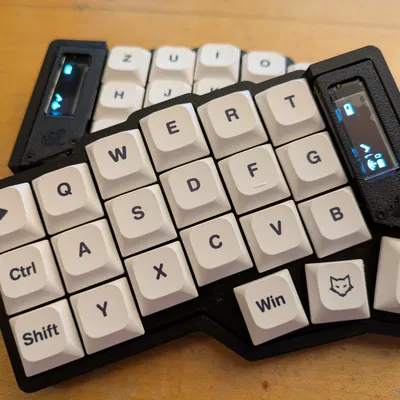 Vỏ Case 3D Cho Bàn Phím Cơ Không Dây Cho Corne ICE - Low Profile