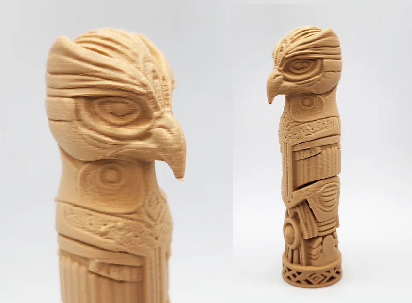Mô hình cột Totem chim ưng Falcon Totem Pole - Đồ trang trí in 3D - Image 1