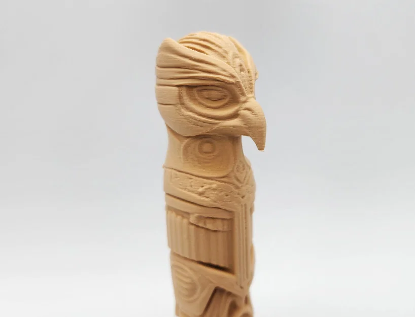 Mô hình cột Totem chim ưng Falcon Totem Pole - Đồ trang trí in 3D - Image 2