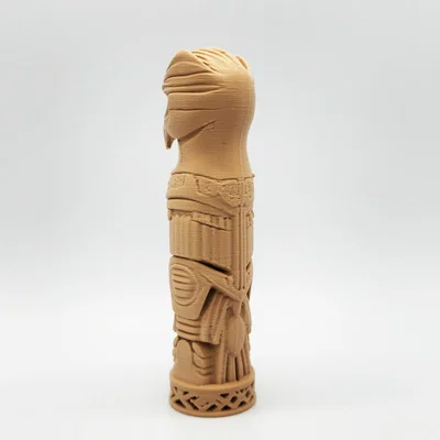 Mô hình cột Totem chim ưng Falcon Totem Pole - Đồ trang trí in 3D