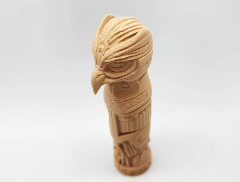 Mô hình cột Totem chim ưng Falcon Totem Pole - Đồ trang trí in 3D - Image 4