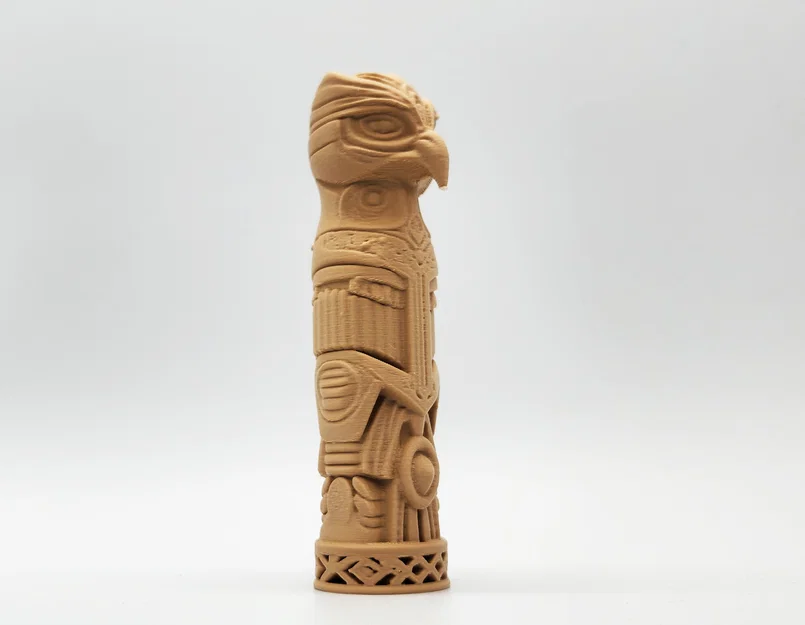 Mô hình cột Totem chim ưng Falcon Totem Pole - Đồ trang trí in 3D - Image 5