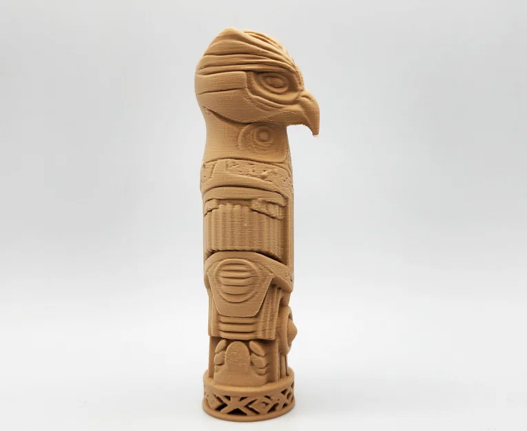 Mô hình cột Totem chim ưng Falcon Totem Pole - Đồ trang trí in 3D - Image 6