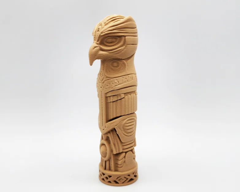 Mô hình cột Totem chim ưng Falcon Totem Pole - Đồ trang trí in 3D - Image 7