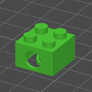 Hạt phụ kiện trang trí phong cách LEGO tự in 3D độc đáo