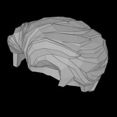 Mẫu tóc minifig vuốt ngược tương thích Lego - Phụ kiện 3D độc đáo