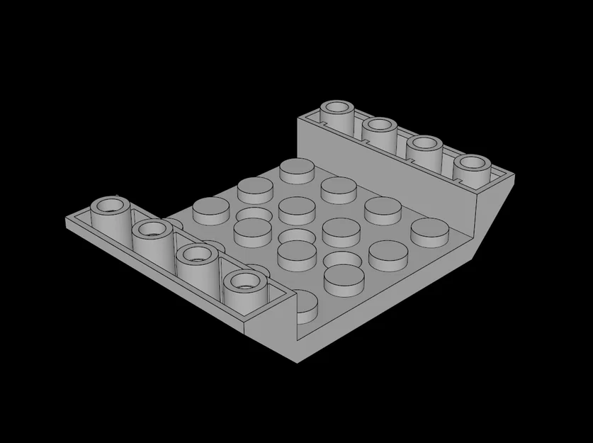 Gạch dốc ngược 6x4 tương thích Lego - Phụ kiện in 3D cho sáng tạo - Image 1