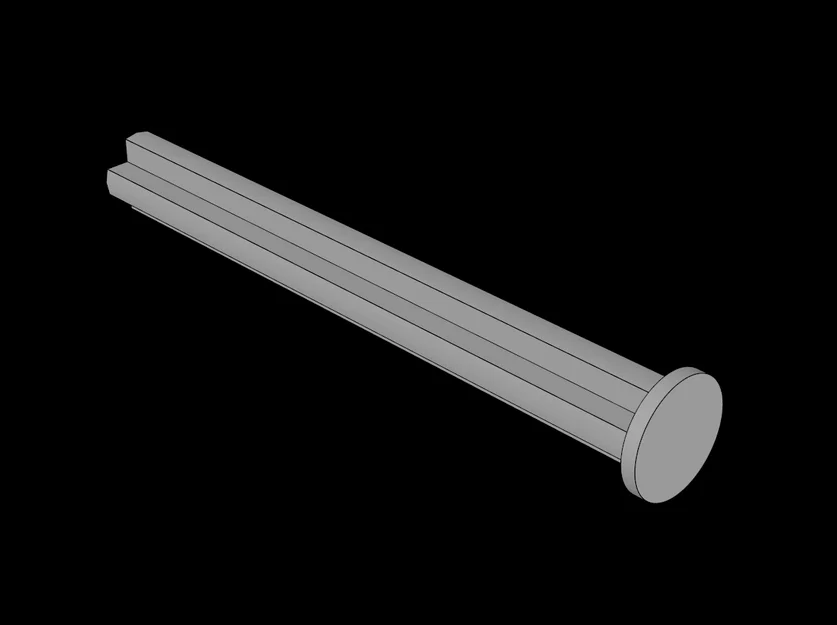 Trục Technic 5 có đầu chặn tương thích Lego (15462.dat) - Image 1