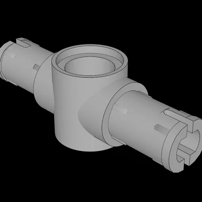 Chốt nối Technic dài (Lego Compatible 87082) - File in 3D chi tiết