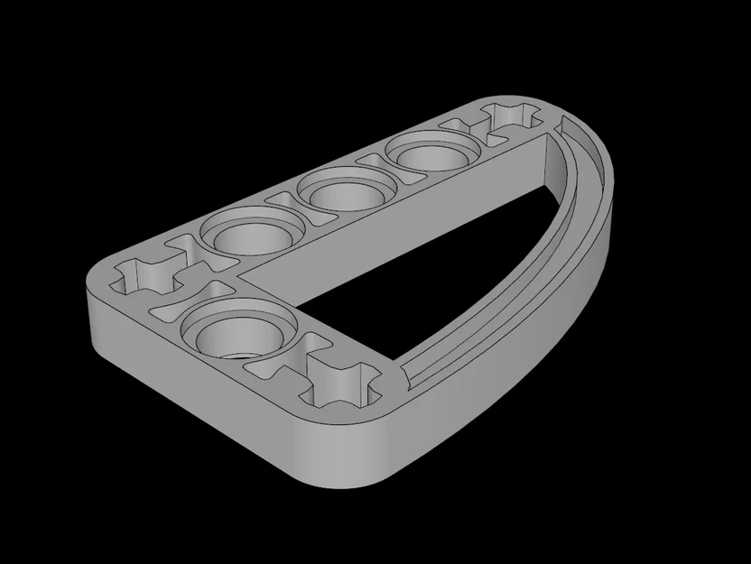 Thanh nối Technic Beam 3x5 cong tương thích Lego (32250) - Image 1