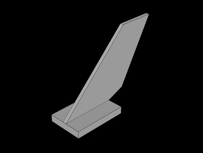 Mô hình đuôi tàu vũ trụ tương thích Lego 2x6x4 (File STL) - Image 1