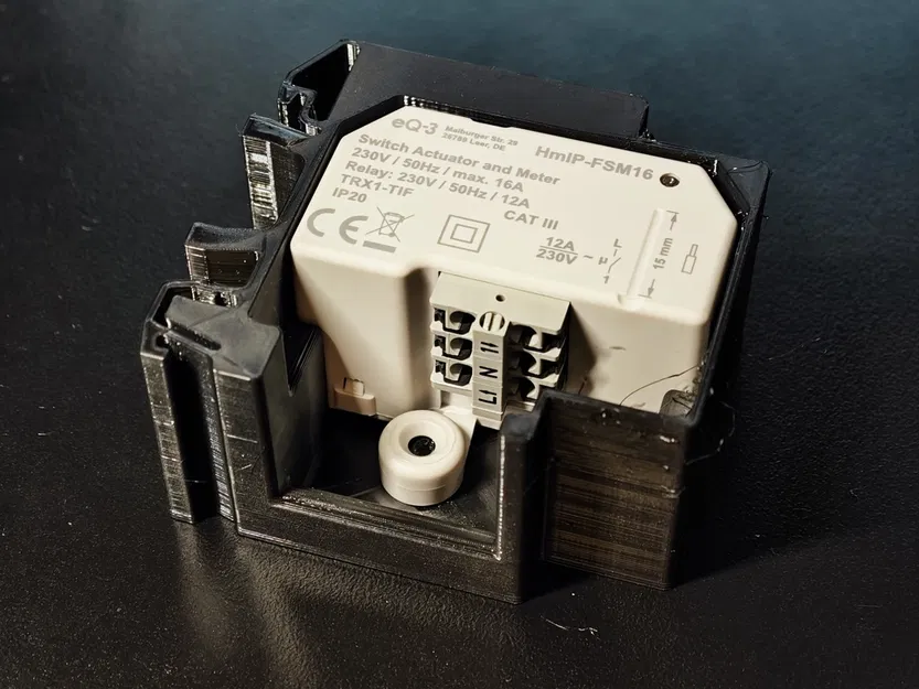 DIN-Rail Adapter cho bộ điều khiển âm tường Homematic IP (HMIP-FSM/FROLL/FBL...) - Image 4