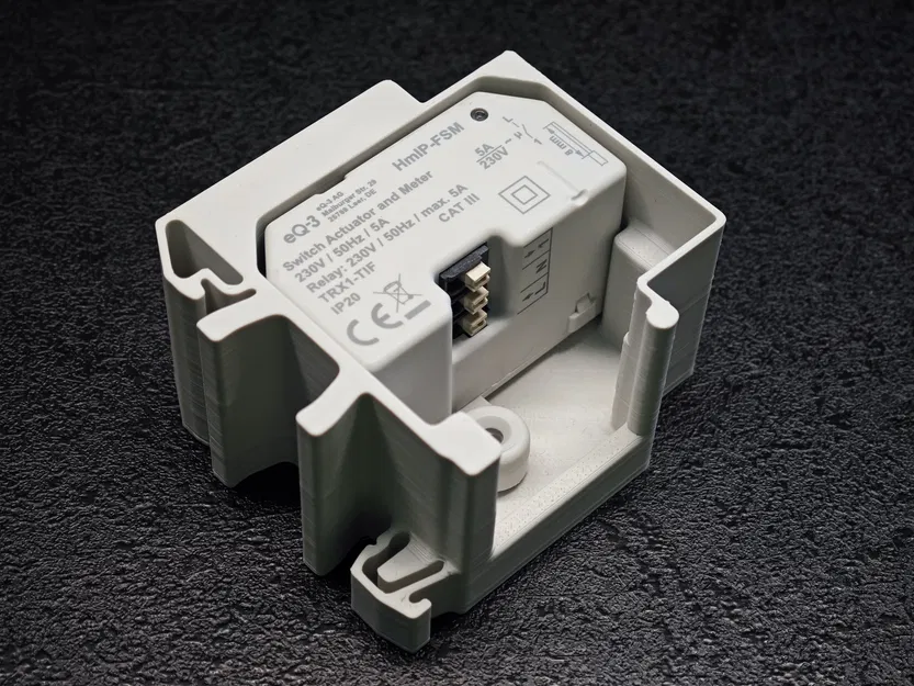 DIN-Rail Adapter cho bộ điều khiển âm tường Homematic IP (HMIP-FSM/FROLL/FBL...) - Image 8