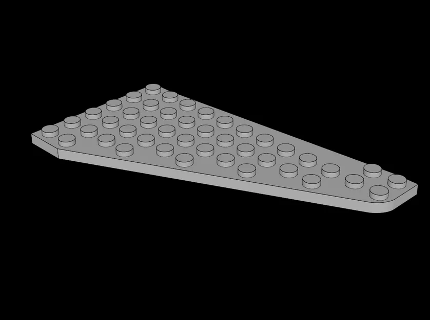 Mô hình cánh máy bay 7x12 trái tương thích với hệ thống Lego - Image 1