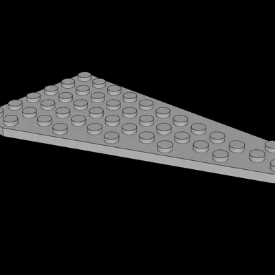 Mô hình cánh máy bay 7x12 trái tương thích với hệ thống Lego