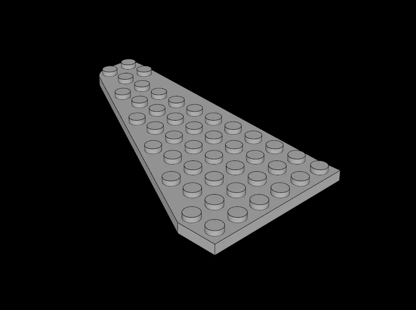 Mô hình cánh máy bay tương thích Lego 7x12 in 3D độc đáo - Image 1