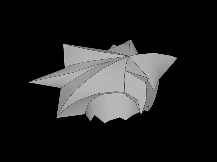 Mẫu in 3D tóc dựng nhọn cho nhân vật minifig tương thích Lego - Image 1