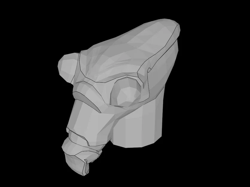 Đầu nhân vật Geonosian tương thích Lego (Mô hình 3D) - Image 1