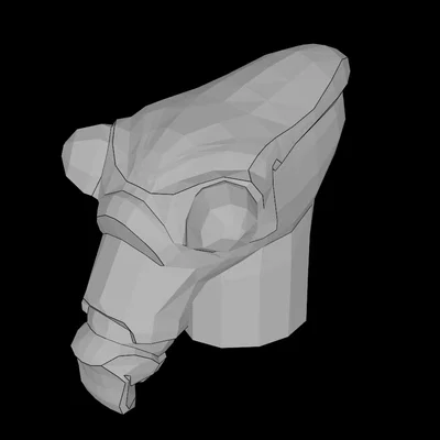 Đầu nhân vật Geonosian tương thích Lego (Mô hình 3D)