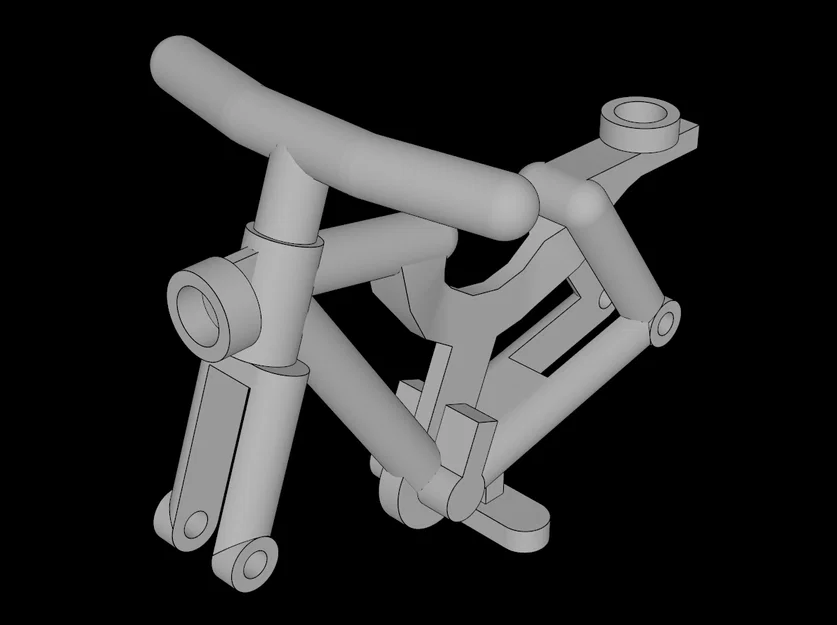 Khung xe đạp mô hình tương thích Lego (4719.dat) cho Minifigure - Image 1