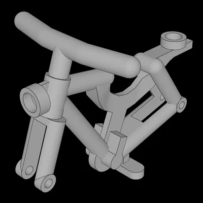 Khung xe đạp mô hình tương thích Lego (4719.dat) cho Minifigure