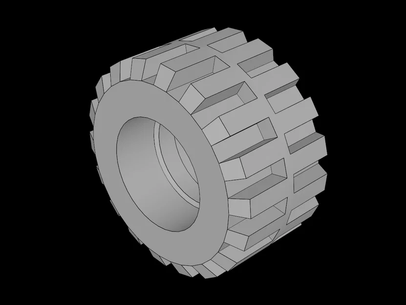 Mẫu bánh xe 3D tương thích Lego (40 x 11) - Tự in phụ kiện dễ dàng - Image 1