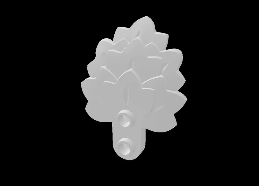 Mô hình lá cây tương thích Lego (Plant Plate) - File in 3D chi tiết - Image 1